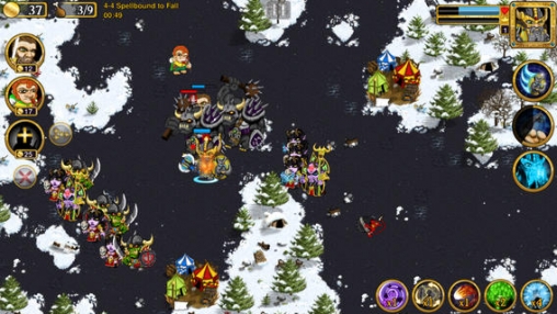Gameplay screenshots of the Warlords for iPad, iPhone or iPod.