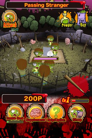 Gameplay screenshots of the What's up? Zombie! for iPad, iPhone or iPod.