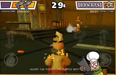 Gameplay screenshots of the Wheelchair Warriors - 3D Battle Arena for iPad, iPhone or iPod.