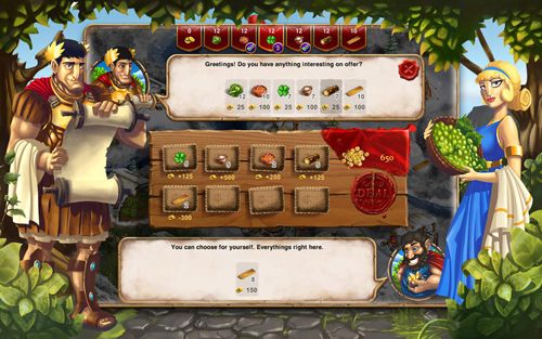 Gameplay screenshots of the When in Rome for iPad, iPhone or iPod.