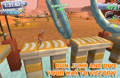 Gameplay screenshots of the Wipeout for iPad, iPhone or iPod.