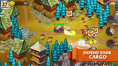Gameplay screenshots of the Wizards and wagons for iPad, iPhone or iPod.