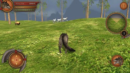 Gameplay screenshots of the Wolf simulator 2: Pro for iPad, iPhone or iPod.