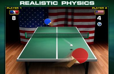 Gameplay screenshots of the World Cup Table Tennis for iPad, iPhone or iPod.