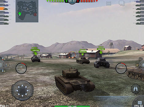 Gameplay screenshots of the World of tanks: Blitz for iPad, iPhone or iPod.
