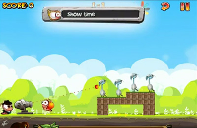 Gameplay screenshots of the Worm vs Birds for iPad, iPhone or iPod.