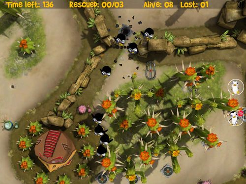 Gameplay screenshots of the Yetisports: Penguin run for iPad, iPhone or iPod.