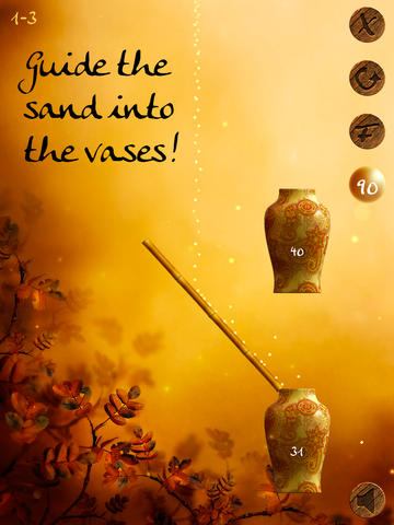 Gameplay screenshots of the Zen Sand for iPad, iPhone or iPod.