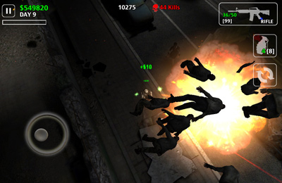 Gameplay screenshots of the Z.I.D 2 : ZOMBIES IN DARK 2 for iPad, iPhone or iPod.