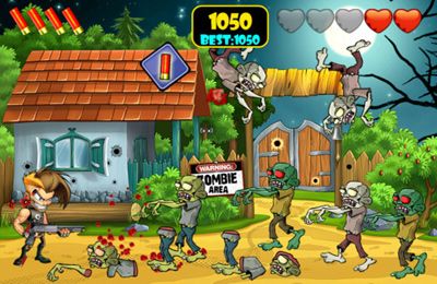 Gameplay screenshots of the Zombie Area! for iPad, iPhone or iPod.