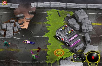 Gameplay screenshots of the Zombie Attack! Second Wave XL for iPad, iPhone or iPod.