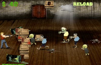 Gameplay screenshots of the Zombie Barricade Defense for iPad, iPhone or iPod.
