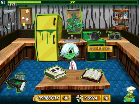 Gameplay screenshots of the Zombie Cookin for iPad, iPhone or iPod.