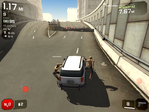 Gameplay screenshots of the Zombie highway 2 for iPad, iPhone or iPod.