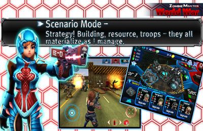 Gameplay screenshots of the Zombie Master World War for iPad, iPhone or iPod.
