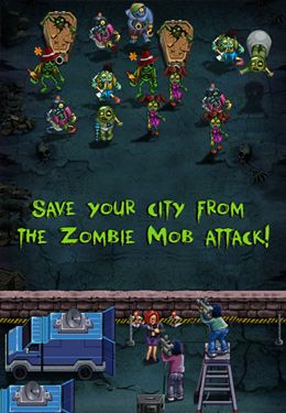 Gameplay screenshots of the Zombie Mob Defense for iPad, iPhone or iPod.