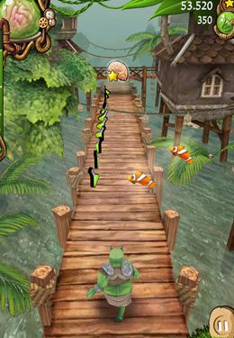 Gameplay screenshots of the Zombie Run HD for iPad, iPhone or iPod.