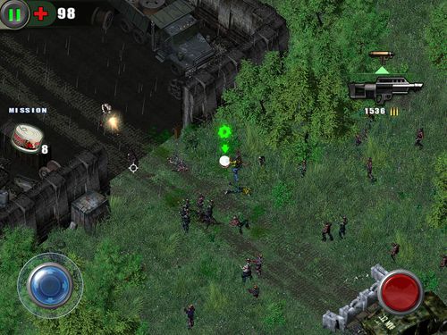 Gameplay screenshots of the Zombie shooter: Infection for iPad, iPhone or iPod.