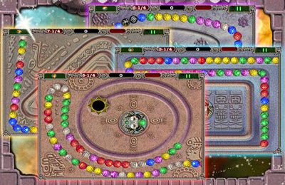 Gameplay screenshots of the Zooma for iPad, iPhone or iPod.