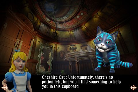 Gameplay screenshots of the Alice: Behind the mirror for iPad, iPhone or iPod.