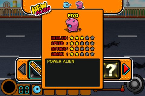 Gameplay screenshots of the Alien raid for iPad, iPhone or iPod.