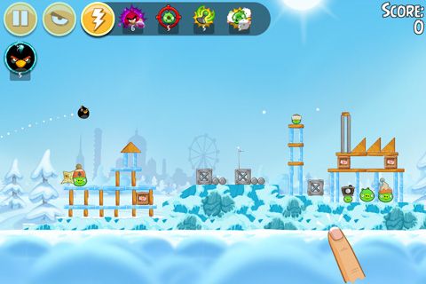 Free Angry birds: On Finn ice - download for iPhone, iPad and iPod.