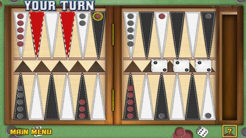 Gameplay screenshots of the Backgammon: Deluxe for iPad, iPhone or iPod.