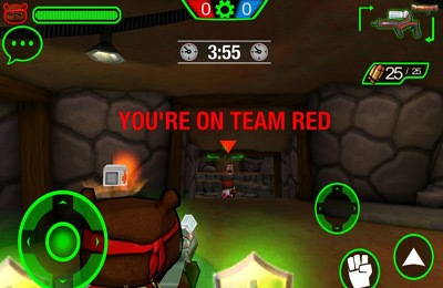 Gameplay screenshots of the Battle Bears Gold for iPad, iPhone or iPod.
