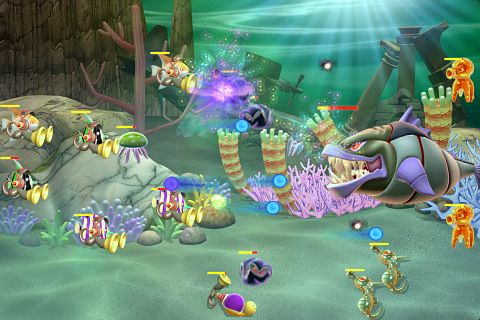 Gameplay screenshots of the Battle fish for iPad, iPhone or iPod.