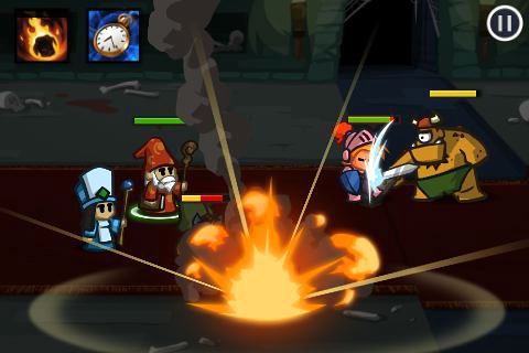 Gameplay screenshots of the Battleheart for iPad, iPhone or iPod.