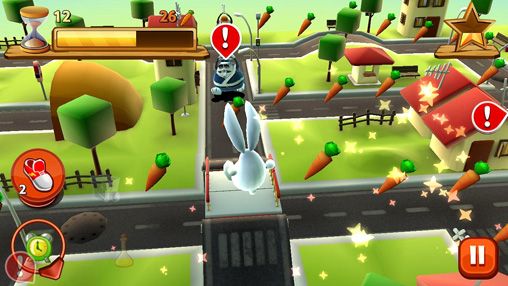 Gameplay screenshots of the Bunny maze 3D for iPad, iPhone or iPod.