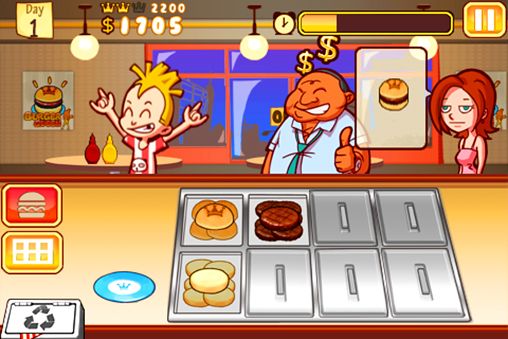 Gameplay screenshots of the Burger queen for iPad, iPhone or iPod.