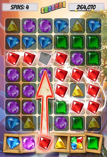 Gameplay screenshots of the Cascade for iPad, iPhone or iPod.