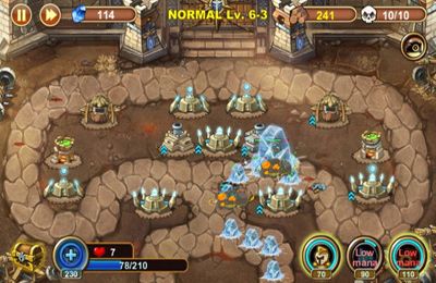 Gameplay screenshots of the Castle Defense for iPad, iPhone or iPod.