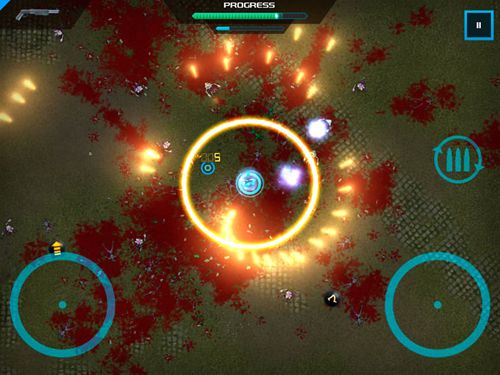 Gameplay screenshots of the Crimsonland for iPad, iPhone or iPod.