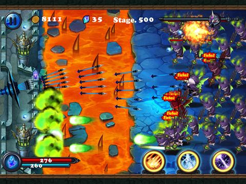 Gameplay screenshots of the Defender 2 for iPad, iPhone or iPod.