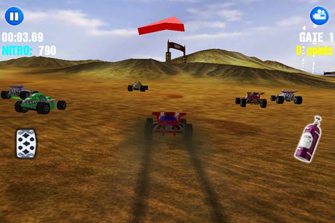 Gameplay screenshots of the Dust offroad racing for iPad, iPhone or iPod.