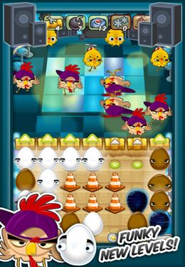 Gameplay screenshots of the Egg vs. Chicken for iPad, iPhone or iPod.