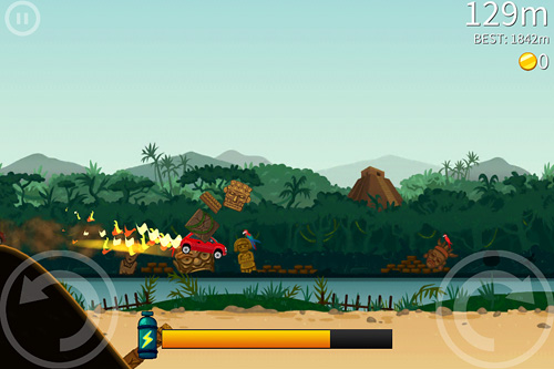 Gameplay screenshots of the Extreme road trip 2 for iPad, iPhone or iPod.