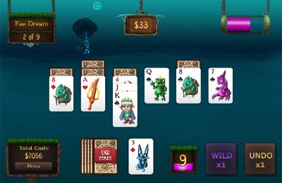 Gameplay screenshots of the Faerie Solitaire Mobile HD for iPad, iPhone or iPod.