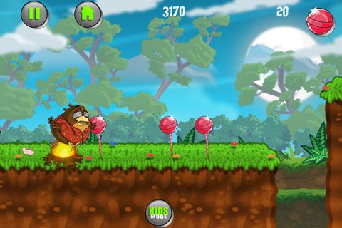 Gameplay screenshots of the Fat Tony bird escape for iPad, iPhone or iPod.