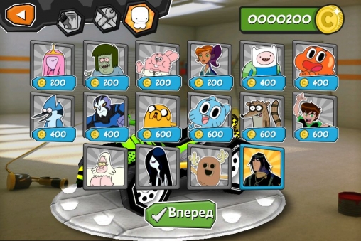 Gameplay screenshots of the Formula cartoon all-stars for iPad, iPhone or iPod.