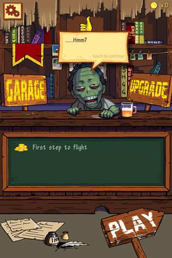 Free FreeZom: Flying adventure of zombie - download for iPhone, iPad and iPod.