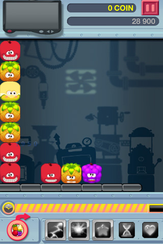 Free Fruit rush - download for iPhone, iPad and iPod.
