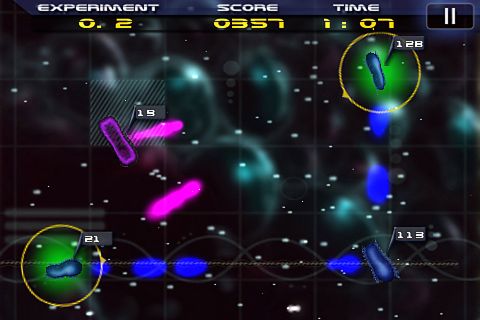 Gameplay screenshots of the Gene labs for iPad, iPhone or iPod.