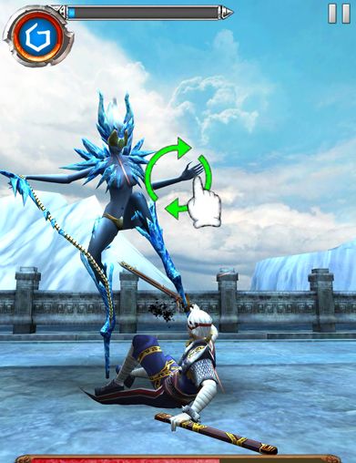 Gameplay screenshots of the Ghost blade for iPad, iPhone or iPod.