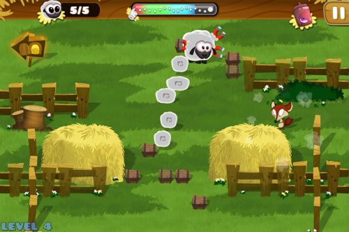 Gameplay screenshots of the Hay ewe for iPad, iPhone or iPod.