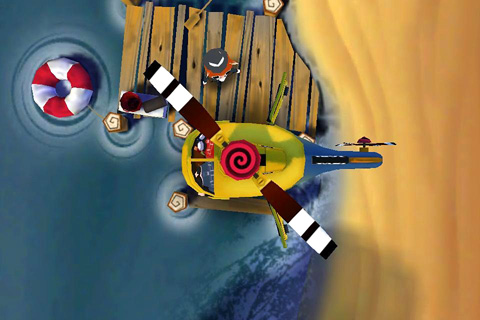Gameplay screenshots of the Helicopter taxi for iPad, iPhone or iPod.