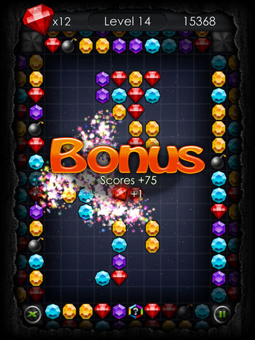 Gameplay screenshots of the Jewel dash mania for iPad, iPhone or iPod.