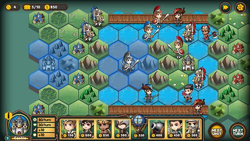 Gameplay screenshots of the Legion wars: Tactics strategy for iPad, iPhone or iPod.